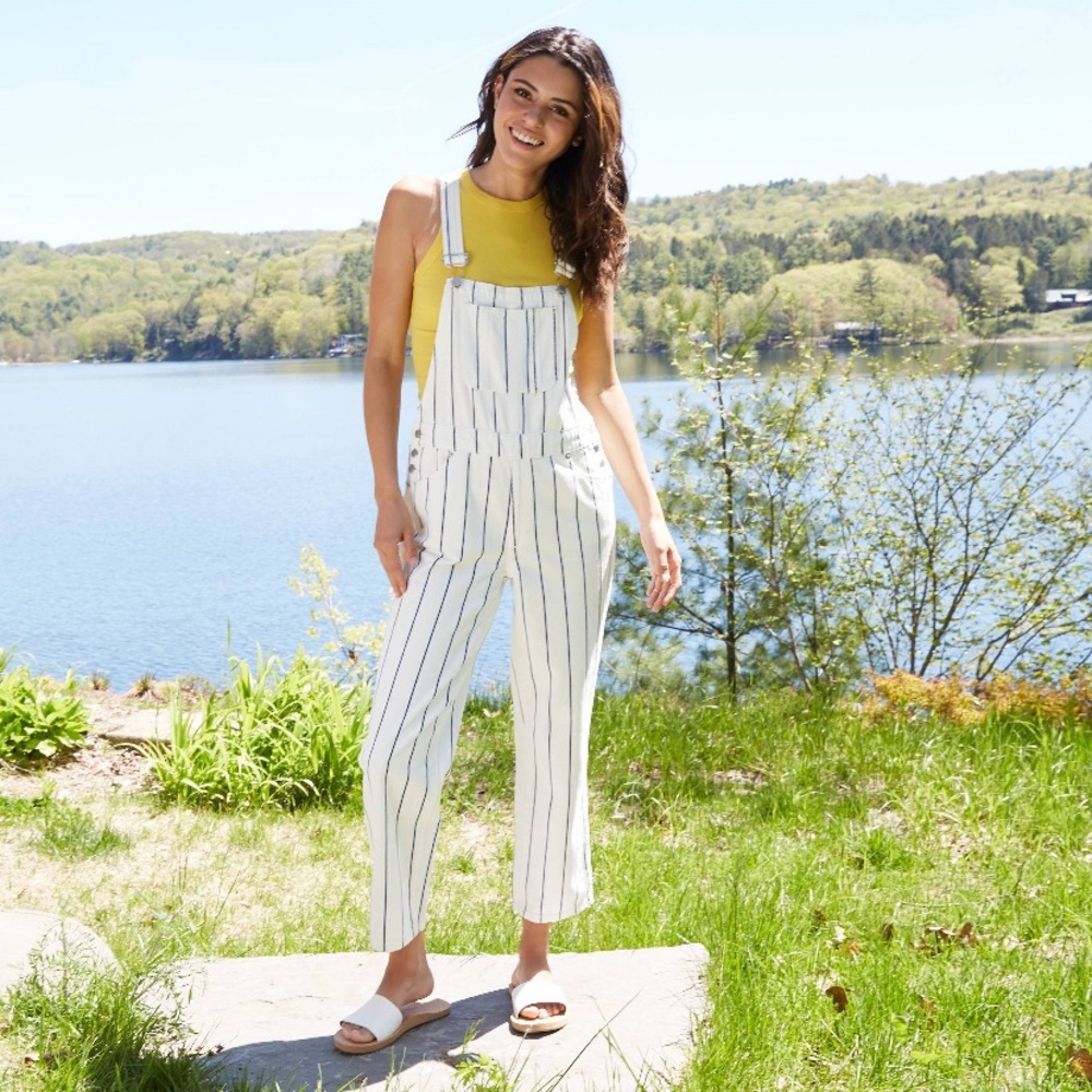 NWOT pinstripe overalls
